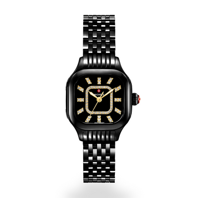 Michele Meggie Diamond Dial Black Watch - Michele product