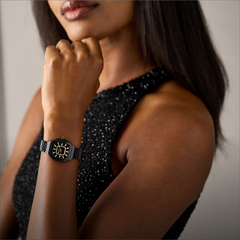 Michele Meggie Diamond Dial Black Watch