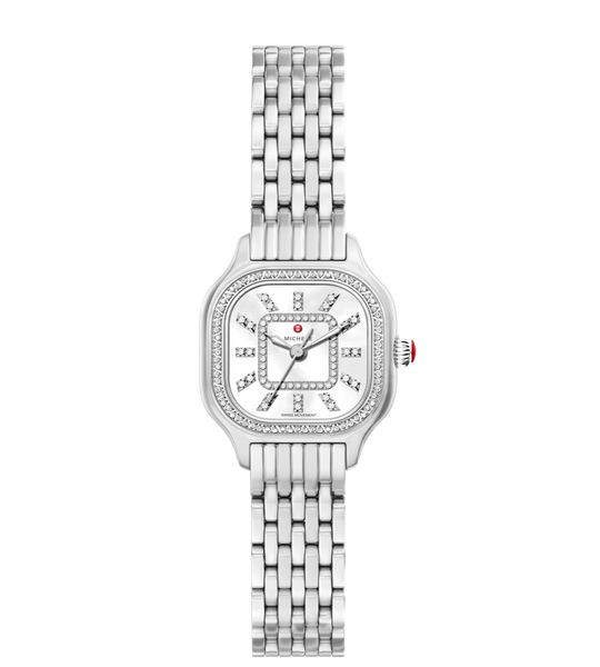 Michele Meggie Mini Diamond Stainless Steel Watch
