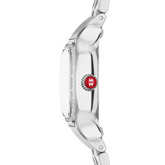 Michele Meggie Mini Diamond Stainless Steel Watch