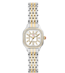 Michele Meggie Mini Diamond Two-Tone Gold-Plated Watch
