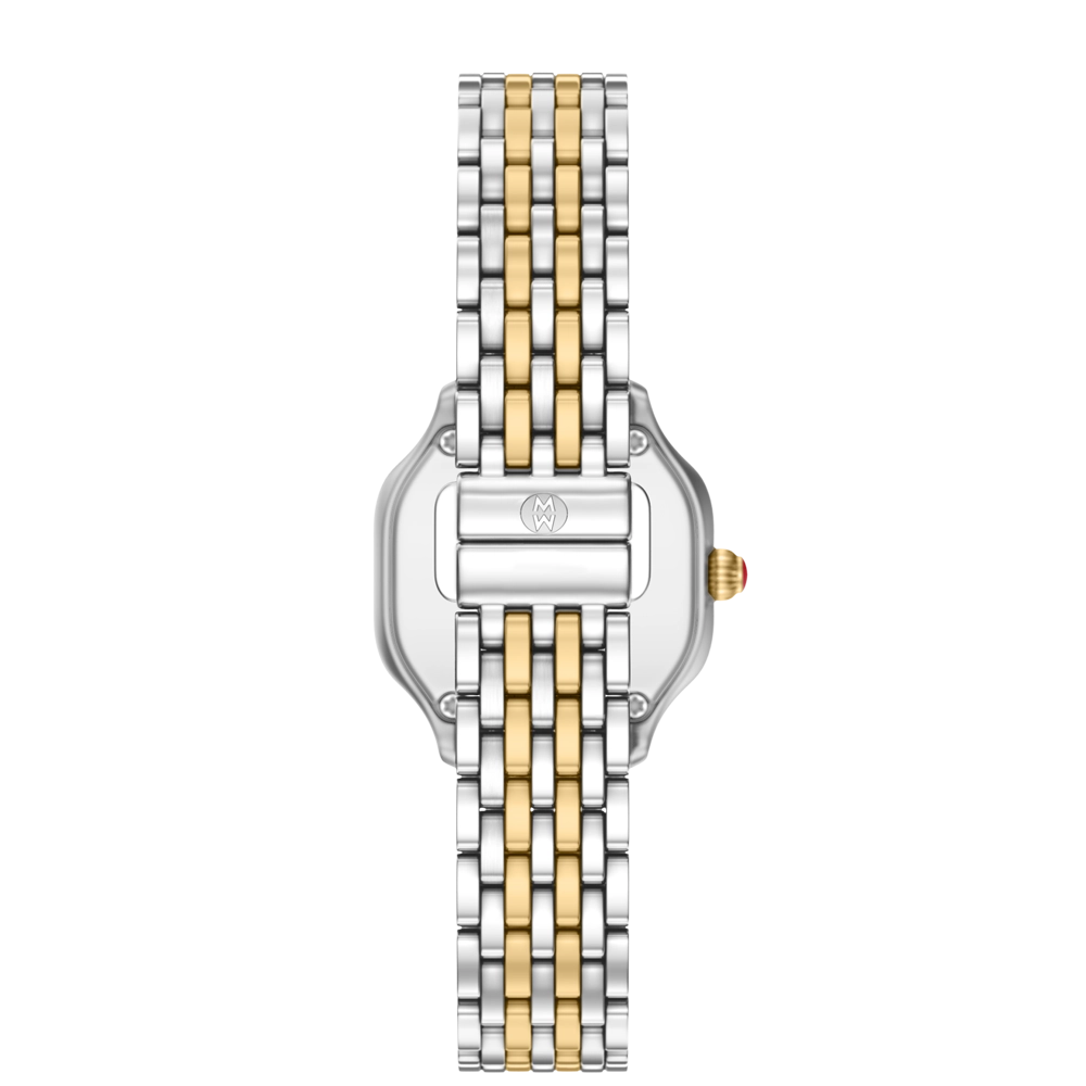 Michele Meggie Mini Diamond Two-Tone Gold-Plated Watch