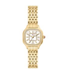 Michele Meggie Mini Diamond 18K Gold-Plated Watch