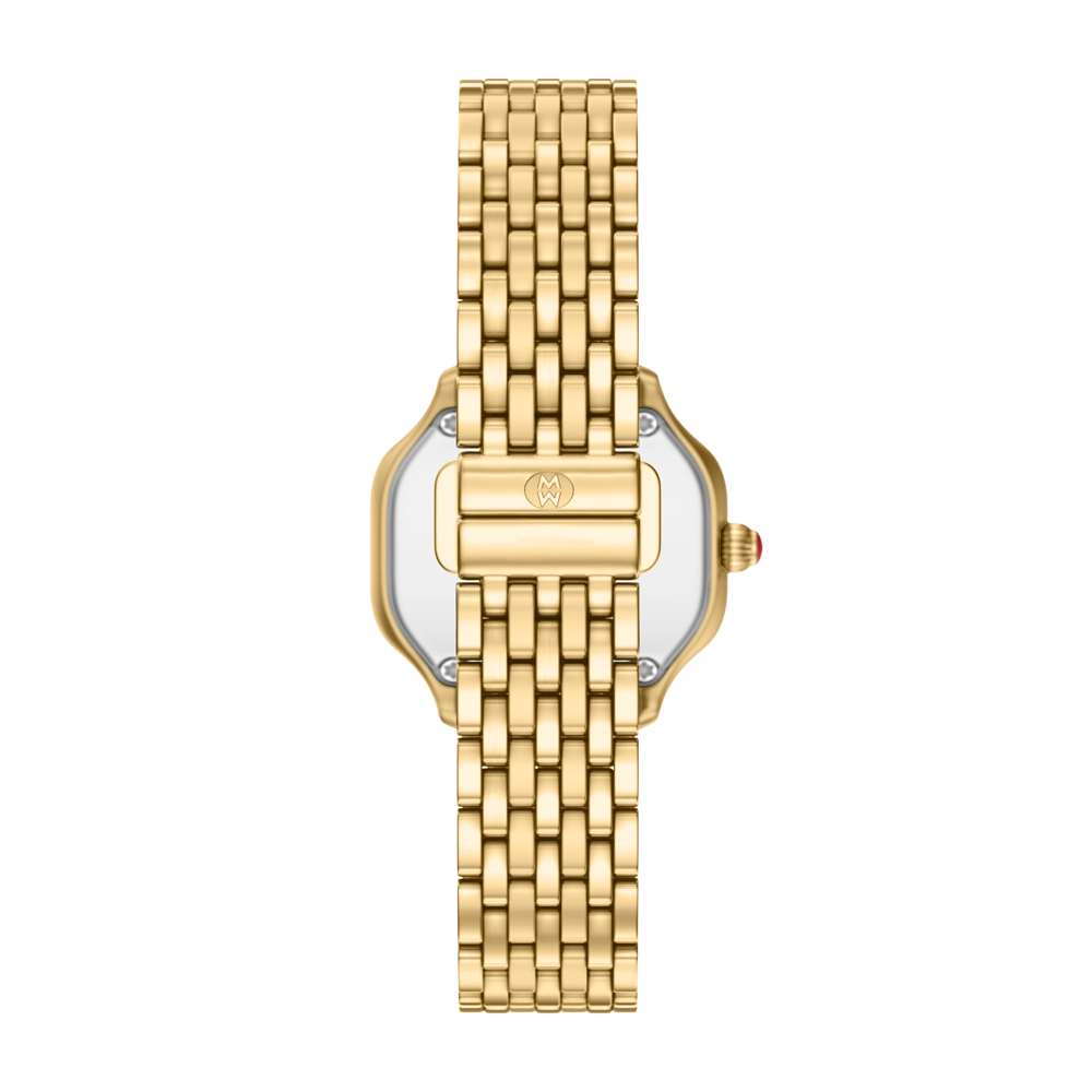 Michele Meggie Mini Diamond 18K Gold-Plated Watch