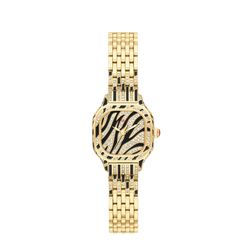 Michele Meggie Mini Diamond Gold Zebra Watch