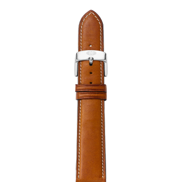 Michele 12mm Saddle Calfskin Watch Strap
