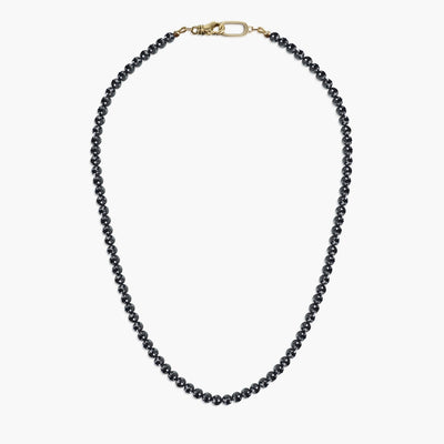 75 Carat Black Diamond 4mm Beaded Necklace - Private Label product