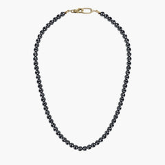 120 Carat Black Diamond 5mm Beaded Necklace
