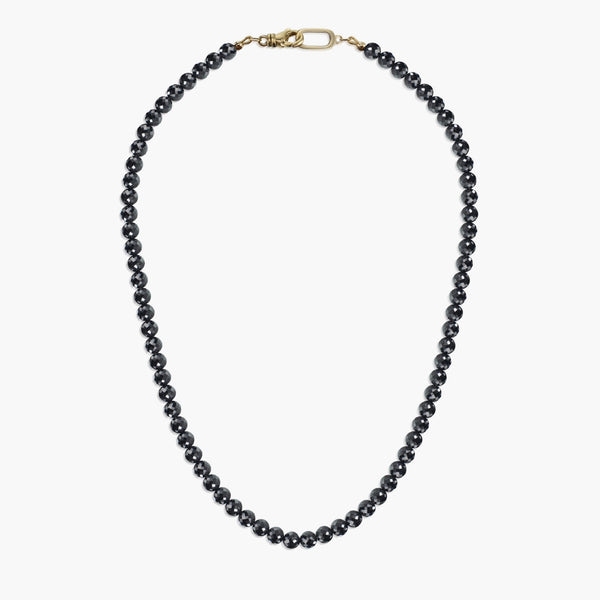 120 Carat Black Diamond 5mm Beaded Necklace