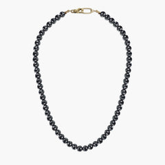 170 Carat Black Diamond 6mm Beaded Necklace