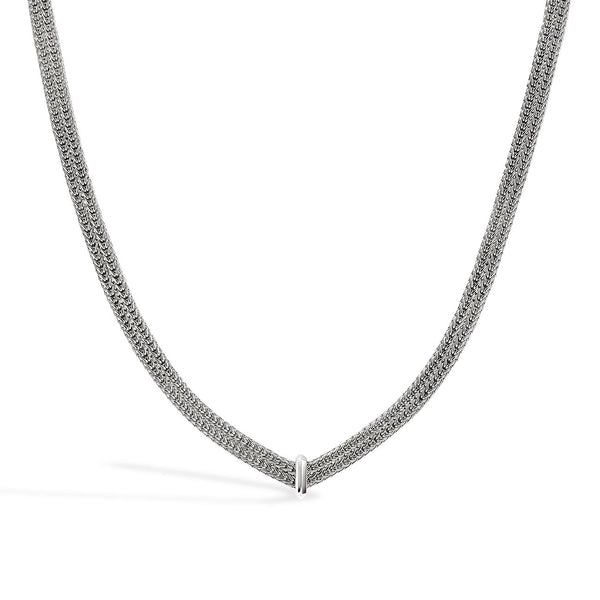 John Hardy Icon Link Silver Flat Necklace