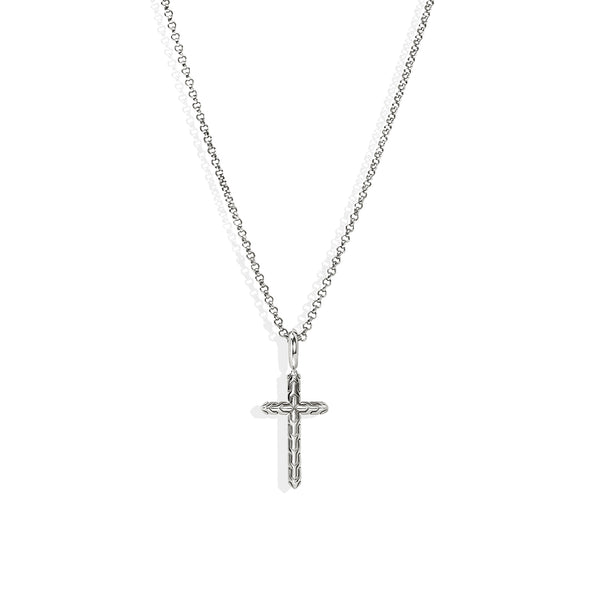 John Hardy Essential Silver Cross Necklace