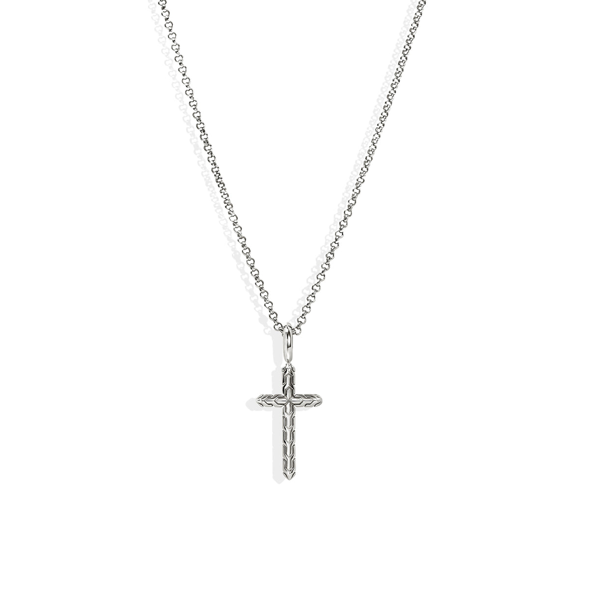 John Hardy Essential Silver Cross Necklace | NB989377 – J.R.DUNN