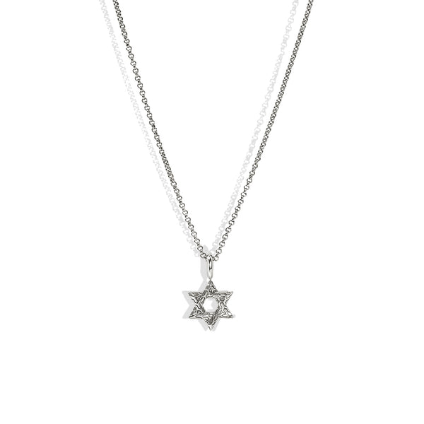 John Hardy Essential Silver Star of David Necklace