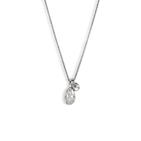 John Hardy Gold Lovestruck 3.25ctw Lab Diamond Pendant Necklace