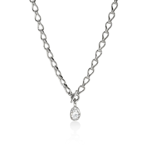 John Hardy Lovestruck 2.50ctw Lab Diamond Surf Necklace