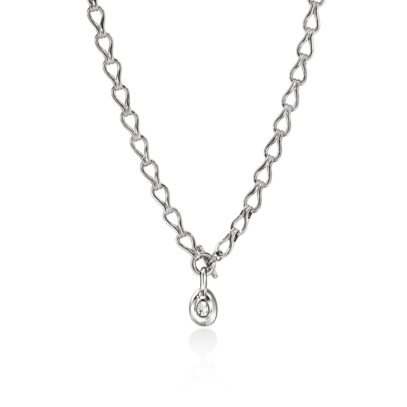 John Hardy Lovestruck 2.50ctw Lab Diamond Surf Necklace