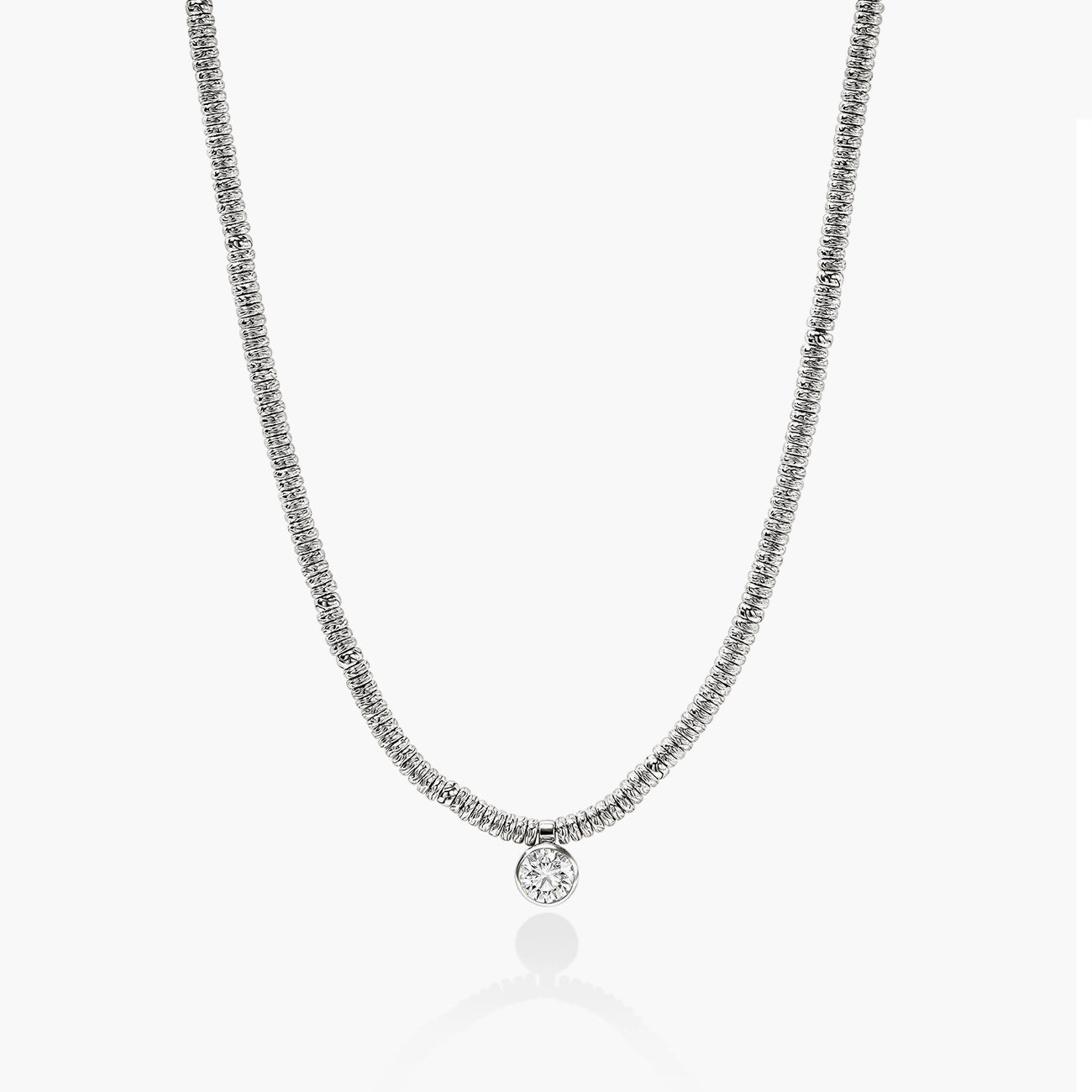 John Hardy Lovestruck Heishi Diamond Necklace