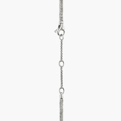 John Hardy Lovestruck Heishi Three Station Diamond Necklace