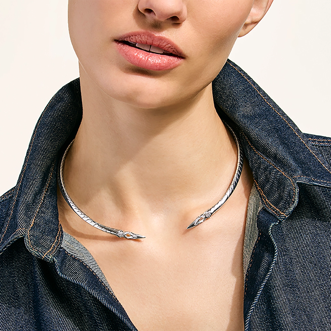 John Hardy Naga Diamond Pavé Collar