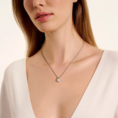 John Hardy Surf Diamond and Pearl Pendant Necklace