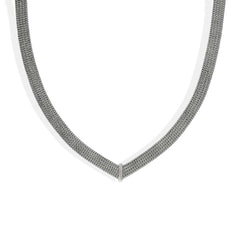 John Hardy Icon Link Silver Diamond Pavé Necklace - 12mm
