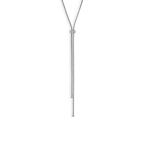 John Hardy Icon Stud Diamond Pavé Lariat Necklace