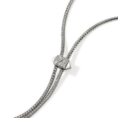 John Hardy Icon Stud Diamond Pavé Lariat Necklace