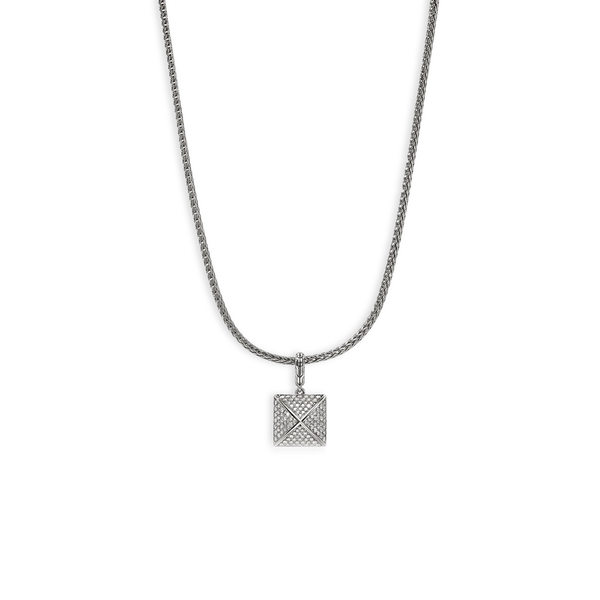 John Hardy Icon Stud Diamond Pavé Pendant Necklace