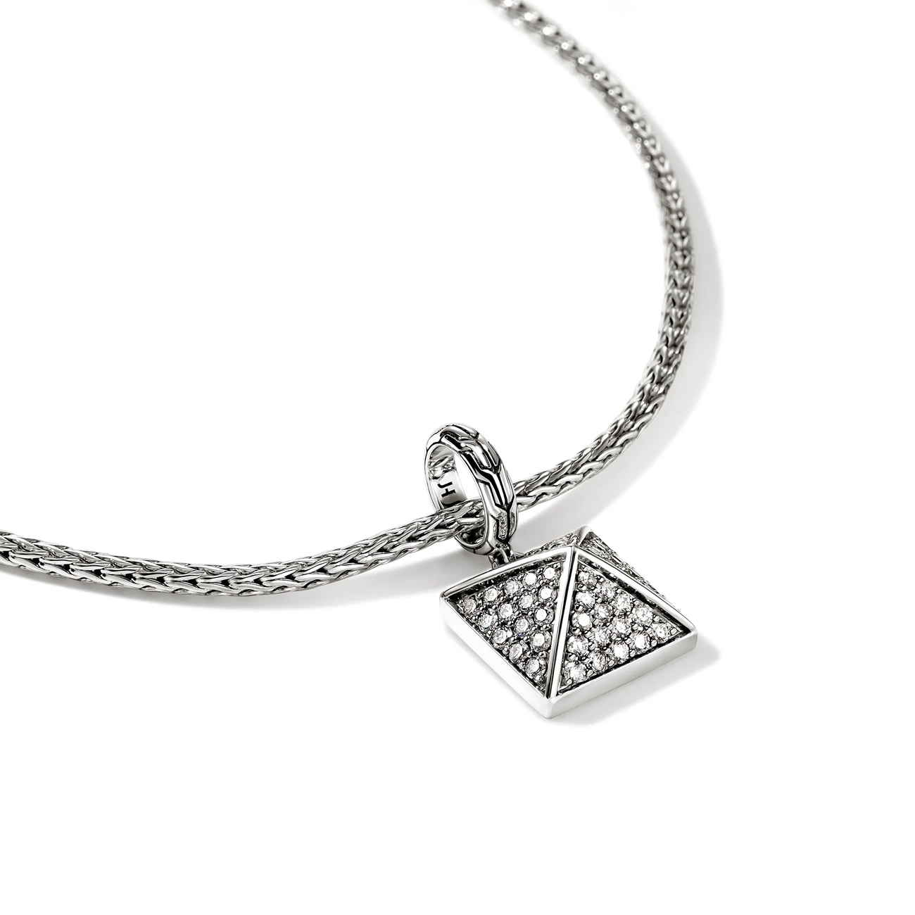 John Hardy Icon Stud Diamond Pavé Pendant Necklace