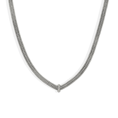 John Hardy Icon Link Silver Diamond Pavé Necklace - 6mm - John Hardy product