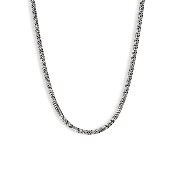 John Hardy Icon Silver Diamond Pavé 5mm Chain Necklace