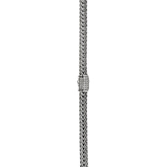 John Hardy Icon Silver Diamond Pavé 5mm Chain Necklace