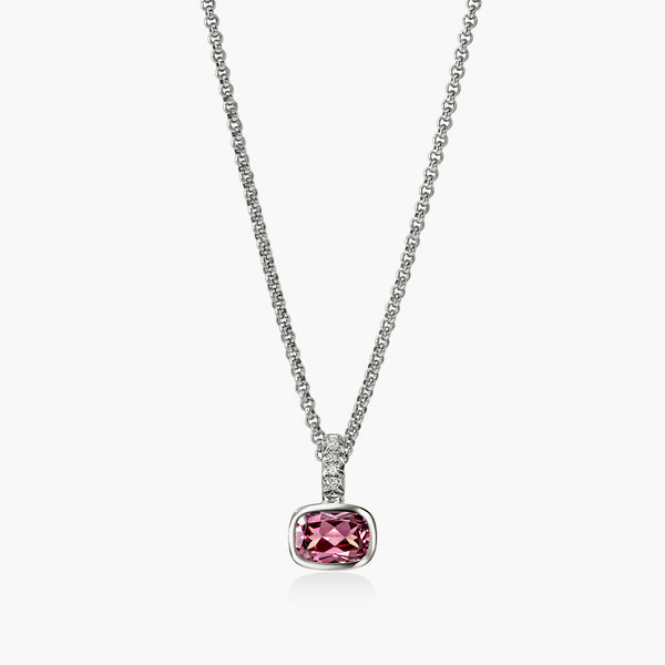John Hardy Heishi Gem Rhodolite Pendant Necklace