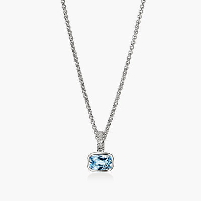 John Hardy Heishi Gem Swiss Blue Topaz Pendant Necklace - John Hardy  product