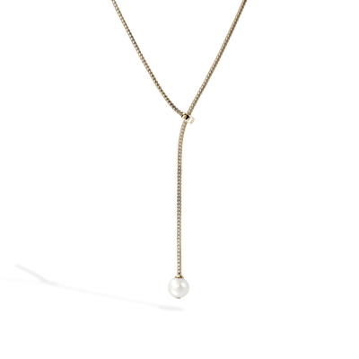 John Hardy Essential Pearl Gold 1.8mm Lariat Necklace - John Hardy  product