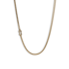 John Hardy Loveknot Gold 3.6mm Chain Necklace