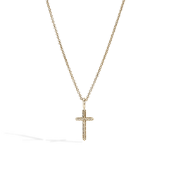 John Hardy Essentials Gold Cross Necklace
