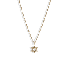John Hardy Essentials Gold Star Of David Necklace