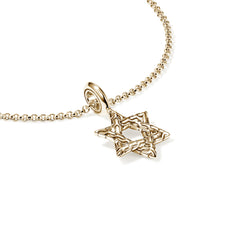 John Hardy Essentials Gold Star Of David Necklace