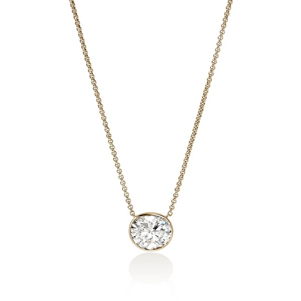 John Hardy Gold Lovestruck 4 Carat Lab Grown Diamond Necklace