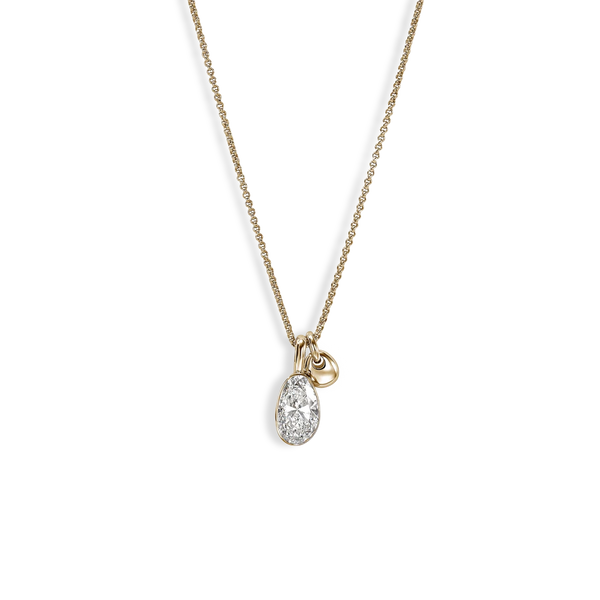 John Hardy Gold Lovestruck 3.25ctw Lab Diamond Pendant Necklace