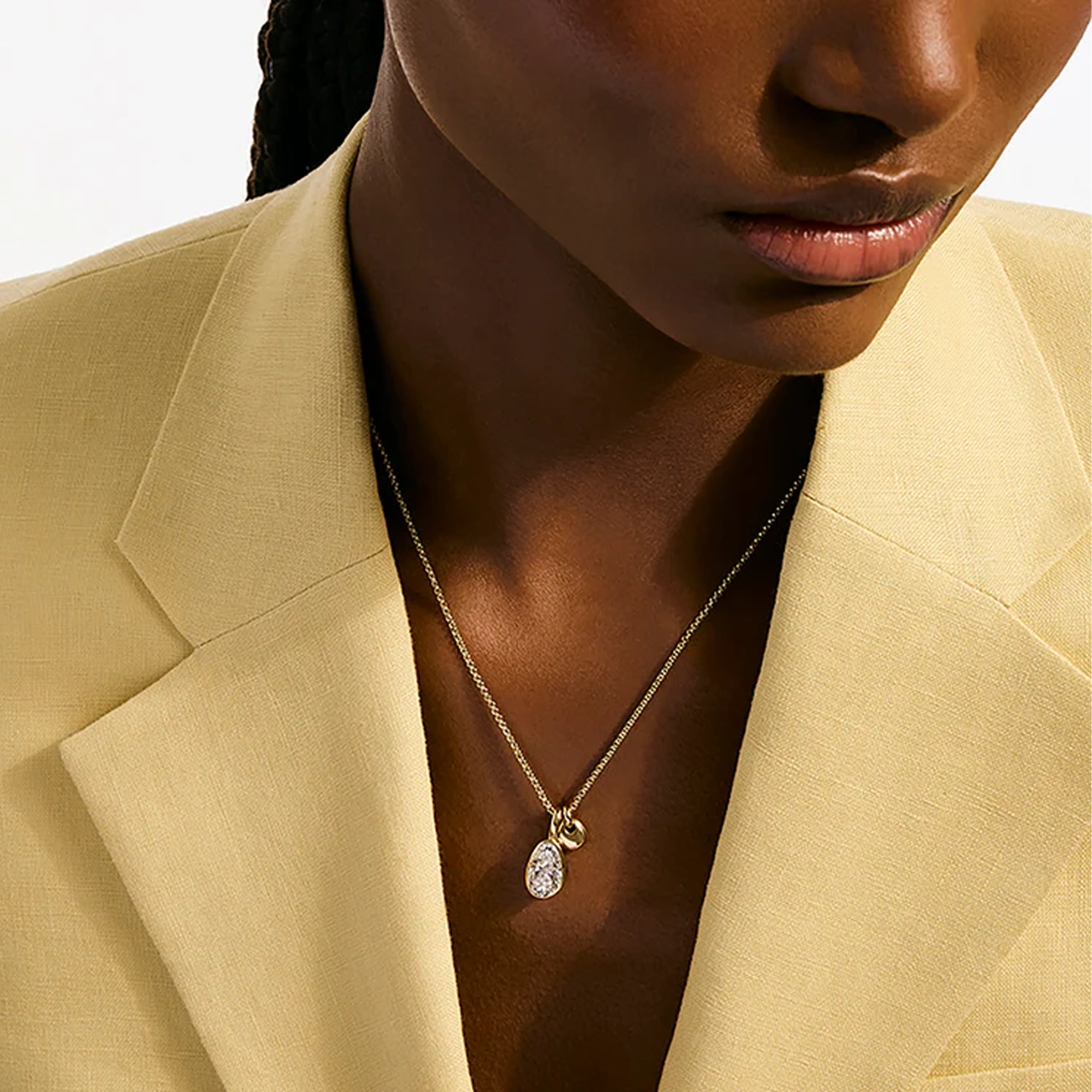 John Hardy Gold Lovestruck 3.25ctw Lab Diamond Pendant Necklace