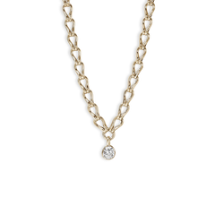 John Hardy Gold Lovestruck 4 Carat Lab Diamond Link Necklace