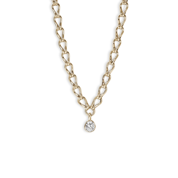 John Hardy Gold Lovestruck 4 Carat Lab Diamond Link Necklace