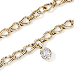 John Hardy Gold Lovestruck 4 Carat Lab Diamond Link Necklace