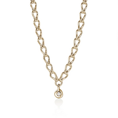 John Hardy Gold Lovestruck 4 Carat Lab Diamond Link Necklace