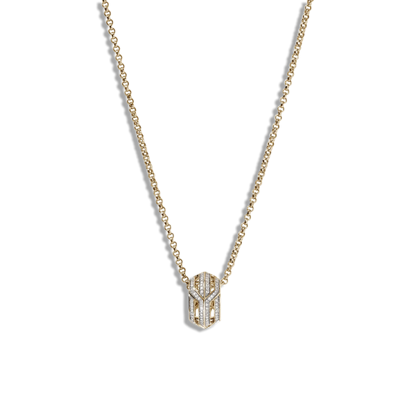 John Hardy Icon 50 Diamond Rondel Pendant Necklace
