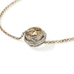 John Hardy Icon 50 Diamond Rondel Pendant Necklace