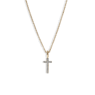 John Hardy Essentials Diamond Pave Gold Cross Necklace - John Hardy product